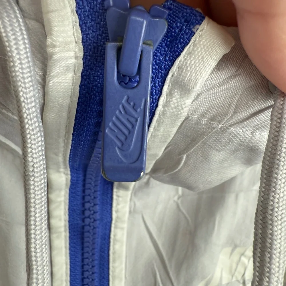 Nike Men's Blue‎ White Windbreaker Jacket Athletic Track Size XL